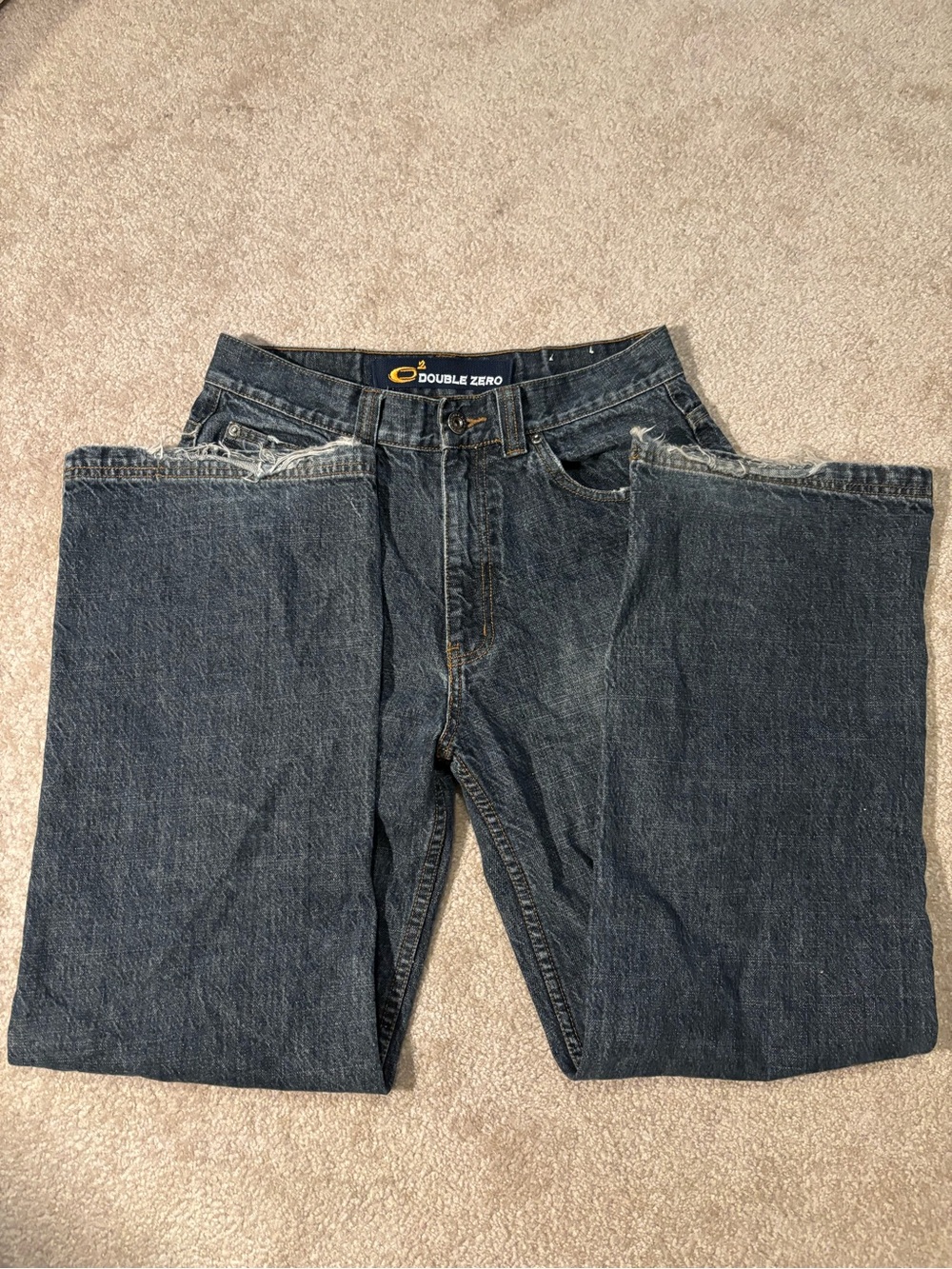 Double Zero Men's Classic Indigo Straight Jeans
